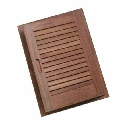 D & H DISTRIBUTING Louvered Door &amp; Frame  Large  LH 15in.X 20in. MA3275845